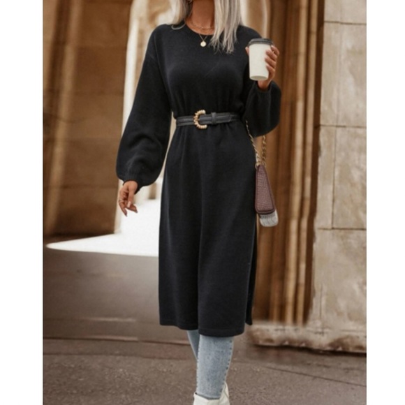 Luxe slit thigh sweater - Picture 2 of 6